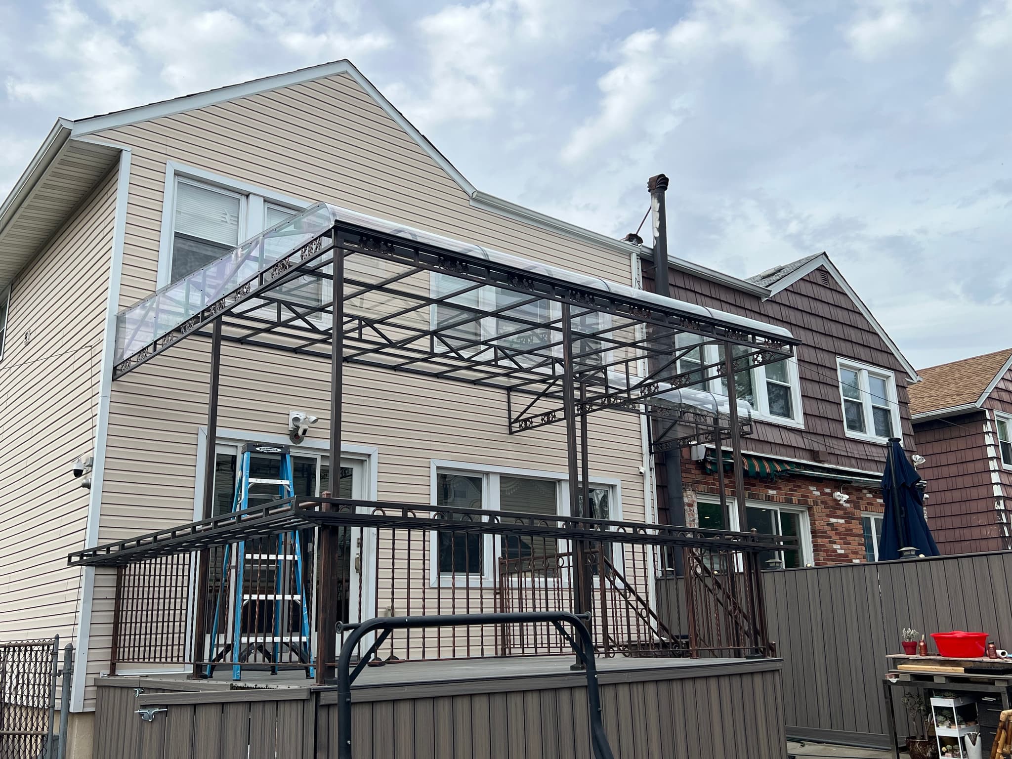 3c50e059ef087ef8ad90691a16c541c0 — #P-0183 — AWNING — Custom Iron Works by JYC Steel NYC