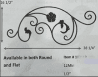 Round Bar Large Scroll