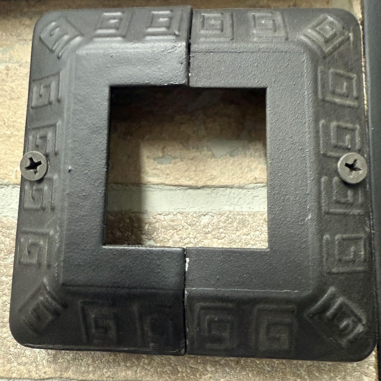Square Pipe Cover Plate / Decorative Ring