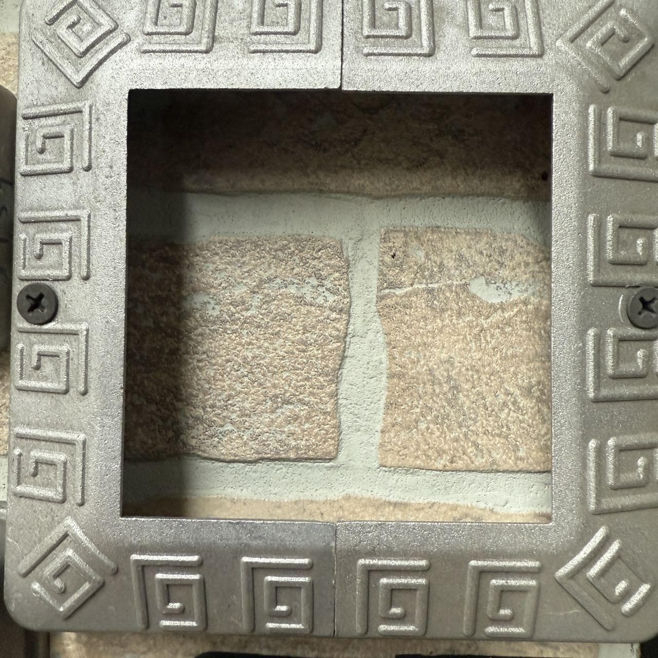 Cast Iron Square-frame Decoration