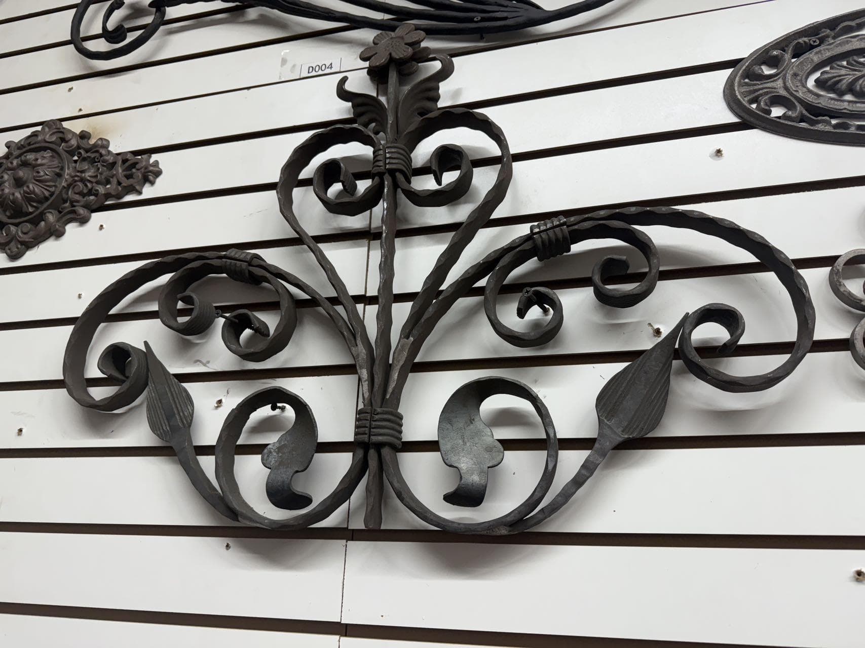 Wrought Iron Scroll Flower