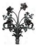 Cast Iron Bouquet Decoration