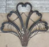 Wrought Iron Decoration (Fan/Heart Scroll)