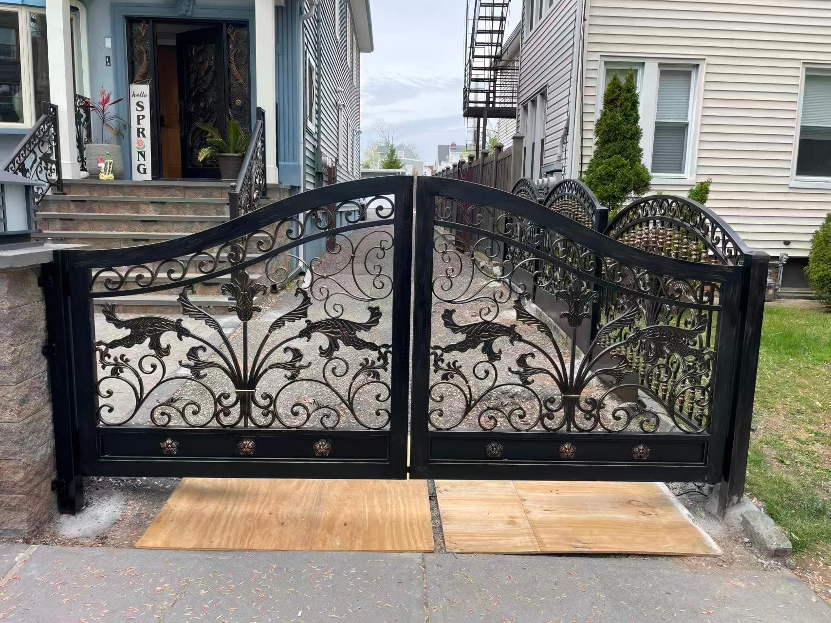 #P-0214 — GATE — Custom Iron Works by JYC Steel NYC