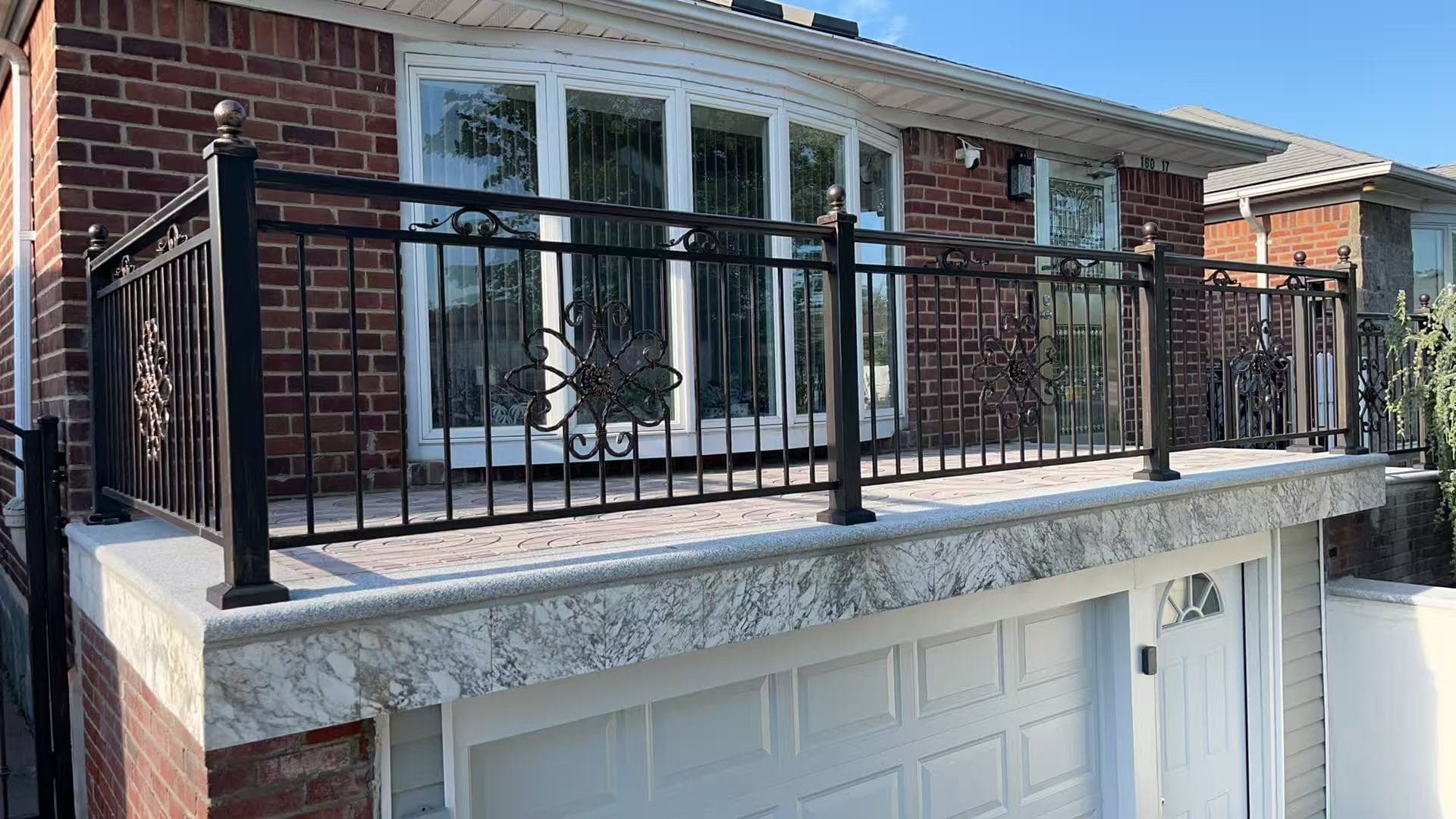 be6128a4f7da6e3e8c103366cfba9de4 — #P-0219 — BALCONY — Custom Iron Works by JYC Steel NYC