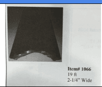 2-1/4 Hollow Molded Steel Handrail 2"x1/4"