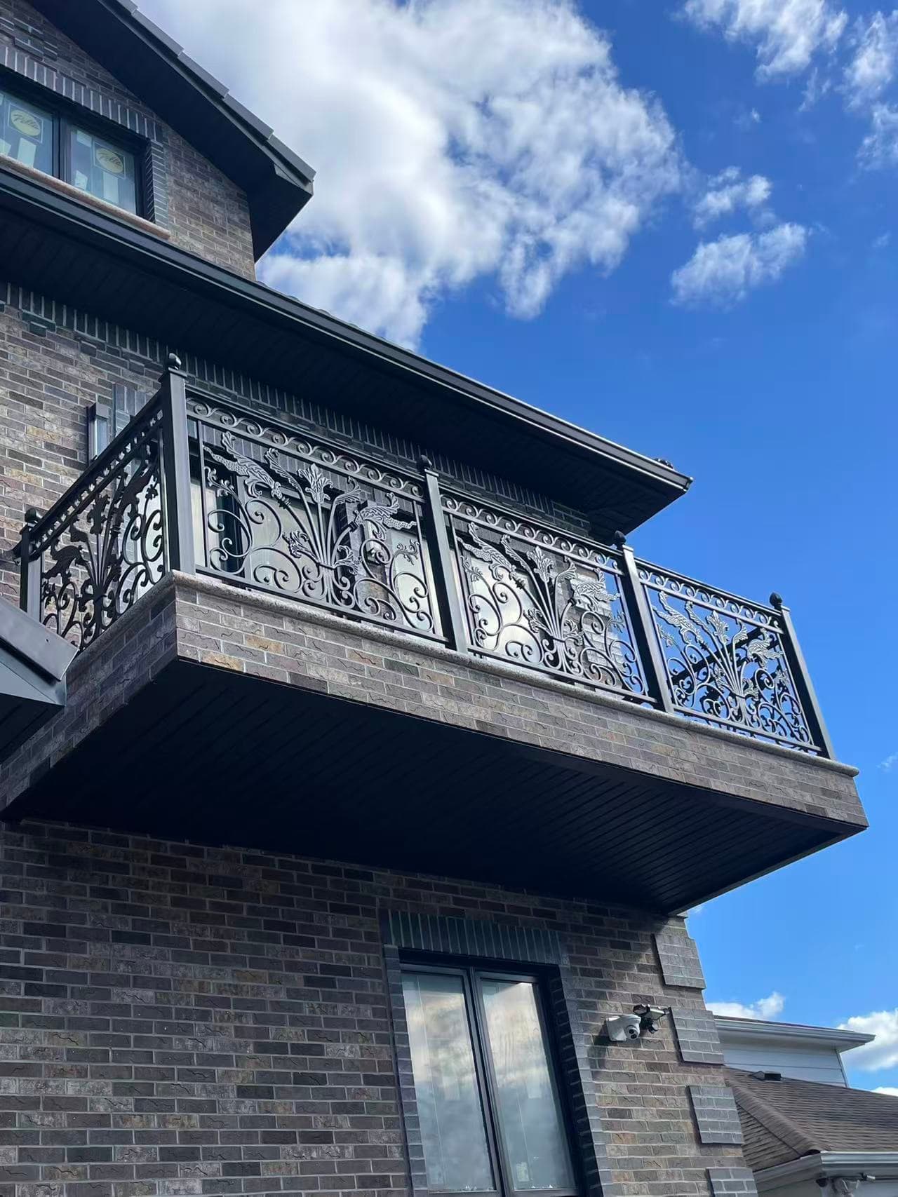 ffad0c56e92525503a87578f1baa3fe2 — #P-0320 — BALCONY — Custom Iron Works by JYC Steel NYC