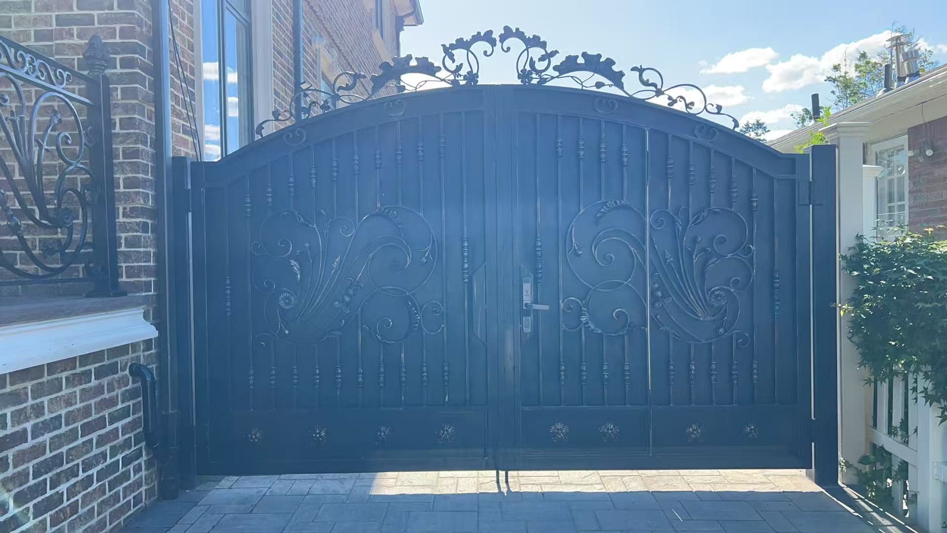 d14a69a8f9512ed585d7b520deb277f8 — #P-0355 — GATE — Custom Iron Works by JYC Steel NYC