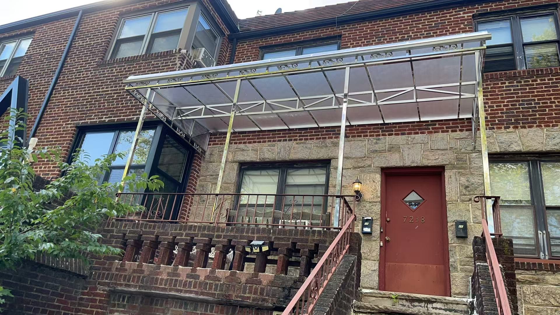 c8725b64ef7791ec2fb729ce69cb1e38 — #P-0616 — AWNING — Custom Iron Works by JYC Steel NYC